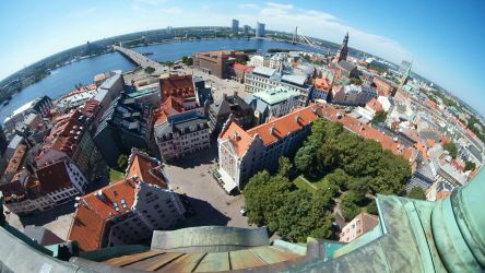 Blick vom Kirchturm der Petrikirche