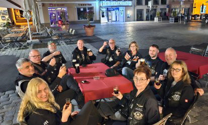 Absacker vor unserem Hotel