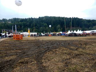 Schlamm auf dem Harleygelnde