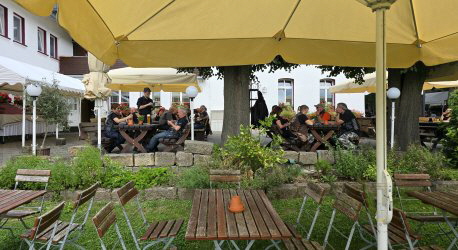 Mittagspause im Panoramahotel Lilienstein
