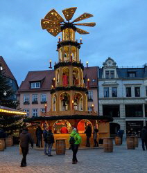 auf dem Weihnachtsmarkt in Quedlinburg