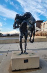 vor dem Panoramamuseum