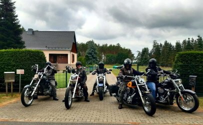 Motorraddemo in Berlin