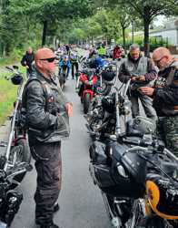 Motorraddemo in Berlin
