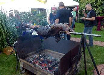 das Buffet, inklusive dwe wilden Sau war klasse