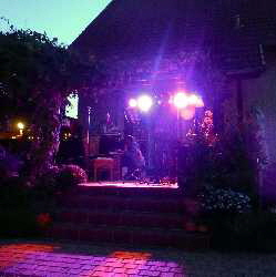 die Terrasse wurde zur B�hne