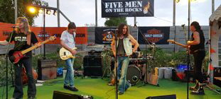 Five Men on the Rocks